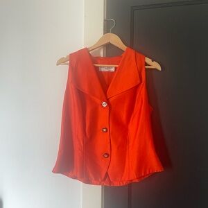 Jessica Howard Tailored Orange Vest